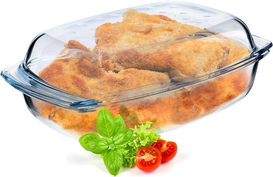 Hittebestendige glazen pot Ronde pot met deksel Transparante Nederlandse oven Grote capaciteit soeppan 2.2L Donkerbruin Spaghetti Melksalade Multifunctionele braadpan