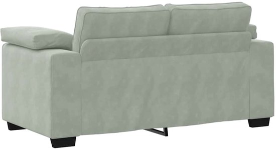 vidaXL - Canapé causeuse - 120 - cm - velours - gris clair