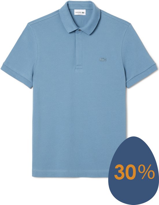 Lacoste Poloshirt Paris Piqué Blauw - Maat XL - Heren