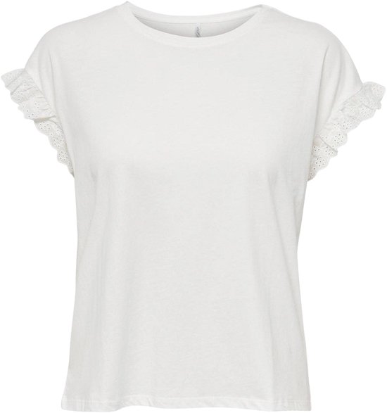 ONLY ONLIRIS S/ S EMB TOP JRS Haut Femme - Taille S
