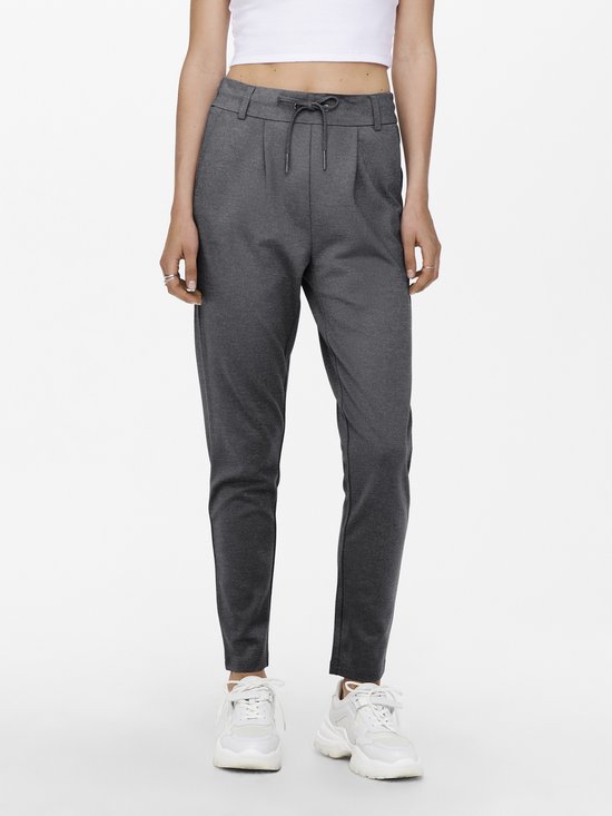 Only Broek Onlpoptrash Life Easy Col Pant Pnt 15115847 Dark Grey Melange Dames Maat - W26 X L32