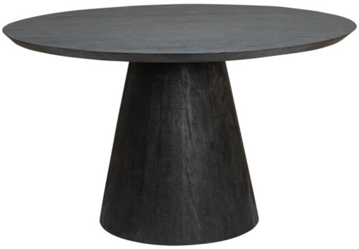 Tower Living Eettafel Premana - Rond Zwart Hout - Ø130x77cm