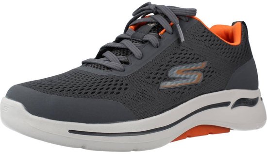 Skechers - GO WALK ARCH FIT-IDYLLIC - Homme - Charcoal Orange - 41