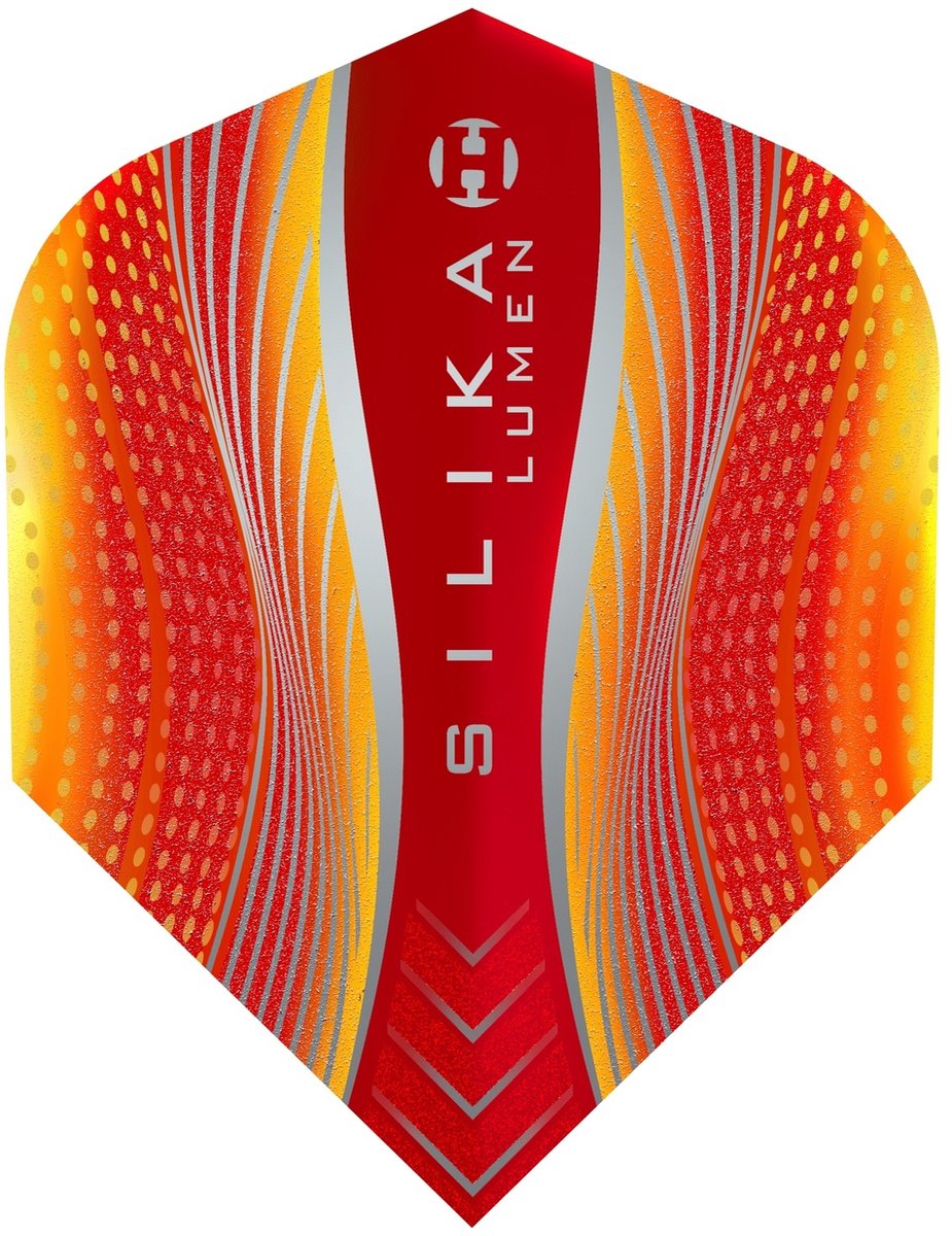Harrows Silika Lumen NO6 Yellow & Red Tough Crystalline Coated - Dart Flights