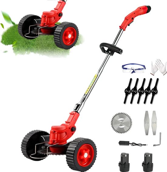Débroussailleuse Sans Fil 4 En 1 Traumheim - Moteur Sans Balais 800W, 2 Batteries 4.0 Ah - Lames Nylon, Brosse, Trident, Scie Circulaire - 10