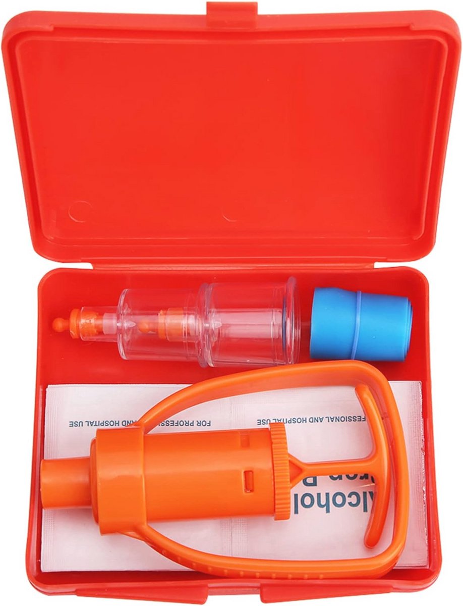 Overlevingskit voor Noodgevallen - Slangbeetkit met Poison Extractor Pomp - Ideaal voor Kamperen, Wandelen en Buitenactiviteiten