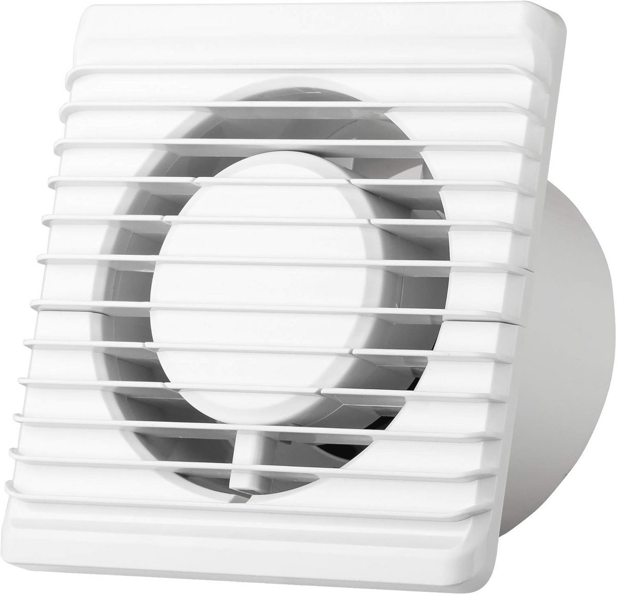 Badkamerventilator Ø 100 mm met stekker en tuimelschakelaar - Stil en energiezuinig