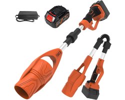 Draadloze bladblazer – 21V elektrische handblazer met 3000mAh batterij – Voor terrasreiniging en gazonverzorging