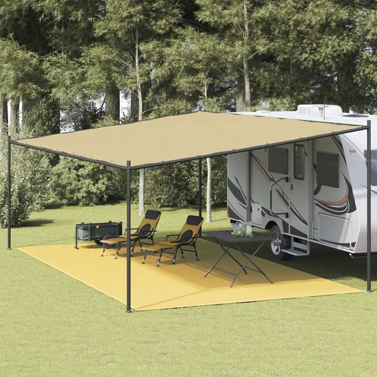 vidaXL - Tenttapijt - 400x800 - cm - HDPE - beige van Vidaxl — afbeelding 4
