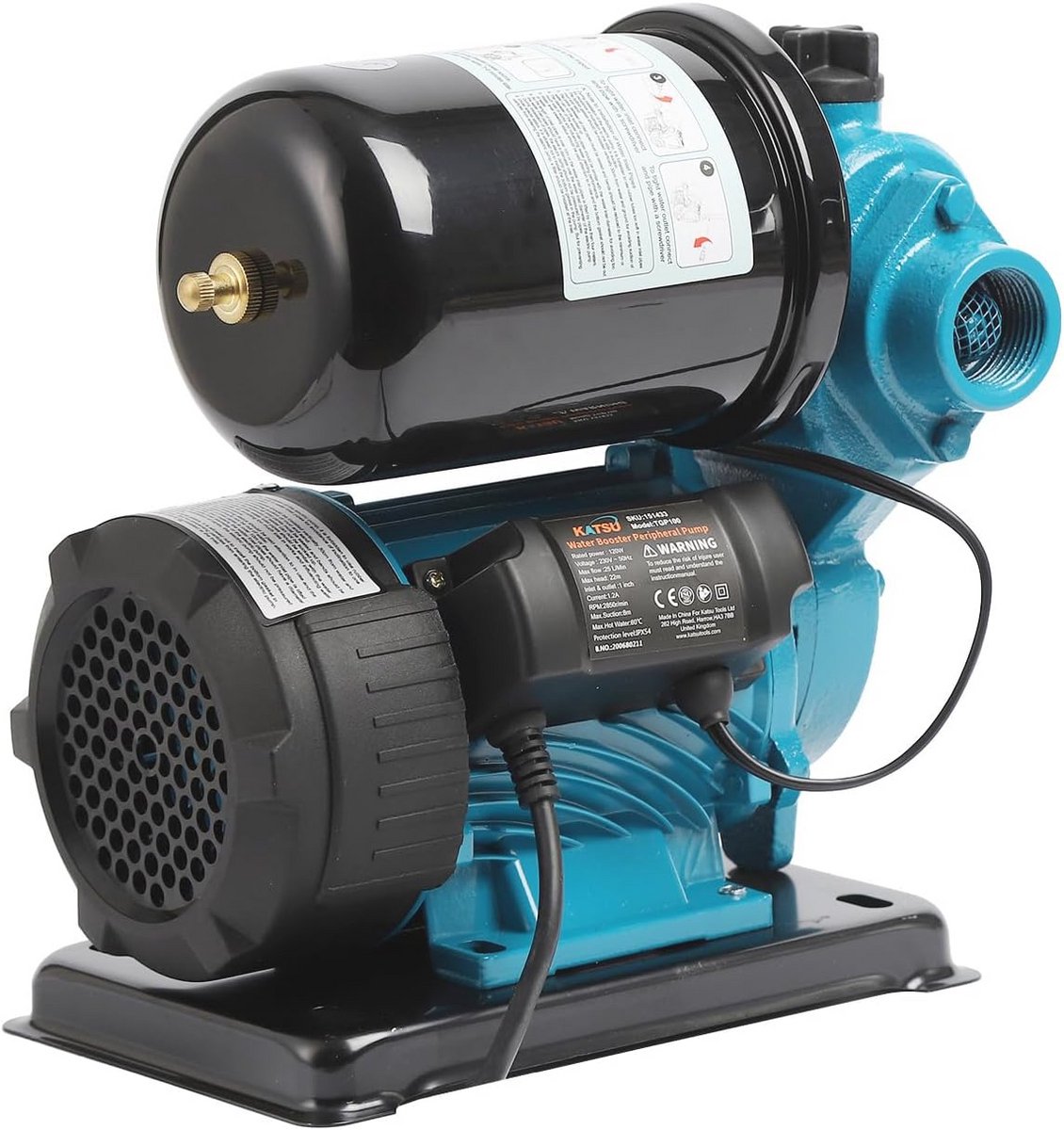 Waterversterkingspomp 120W | Automatische Drukcontrole | Zelfaanzuigend voor Huis en Tuin