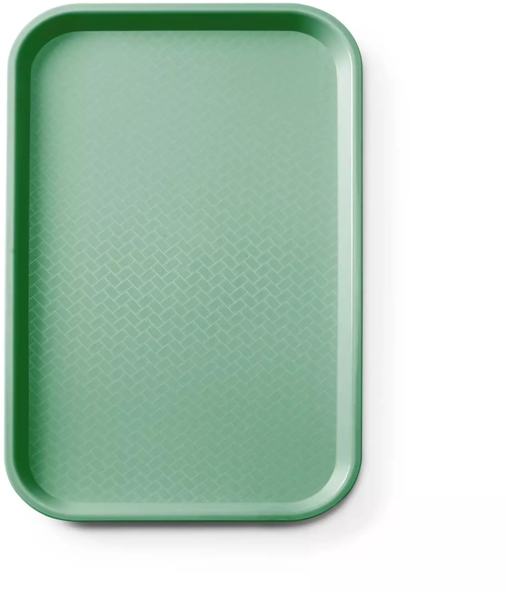 Amerbox - Dienblad voor fastfood - polypropyleen - GN 1/1 -530x325x(H)20 - Groen