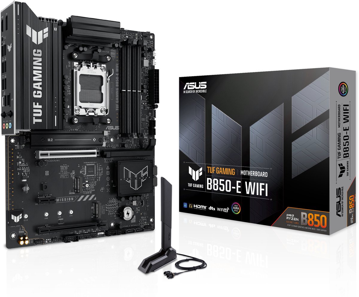 ASUS TUF GAMING B850-E WIFI - Moederbord - Socket AM5 - ATX - AMD B850 chipset