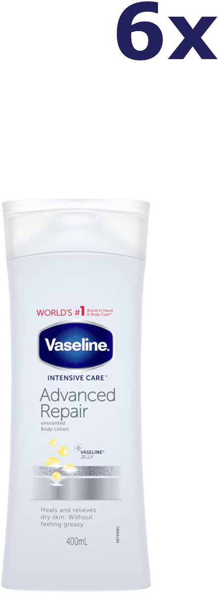 6x Vaseline Intensive Care Advanced Repair Bodylotion 400ml