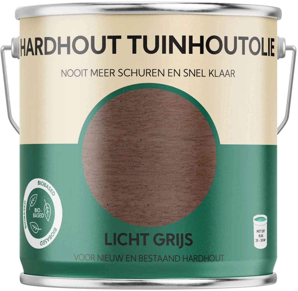 Hardhout Tuinhout Olie - Licht Grijs-2500ml