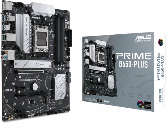 ASUS PRIME B650-PLUS – Moederbord – ATX – Socket AM5 – AMD B650 – DDR5 – Realtek Audio – Realtek 2.5G LAN