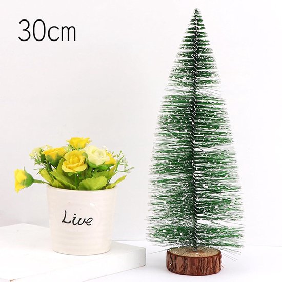 Decoratie voor Kerstmis, 6 stuks, houten kerstboomborddecoratie, kleine
