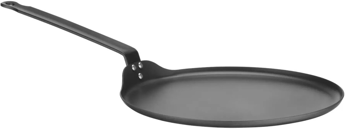 HENDI Crêpepan – Carbon staal – Ergonomische handgreep – 520x282 mm – Voor alle warmtebronnen