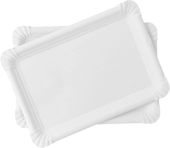 Verpakking met 50 witte kartonnen stroken van 100 cm x 7 cm voor gebak en ijssalons, ideaal voor gebak, snoep, koekjes en gebak