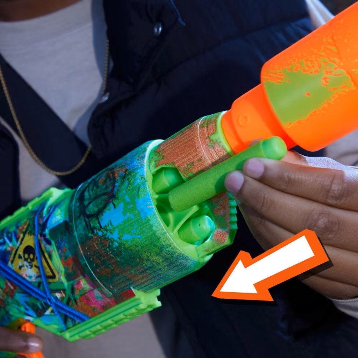 NERF Zombie Driller - Blaster, 16 Nerf Elite-darts — afbeelding 10