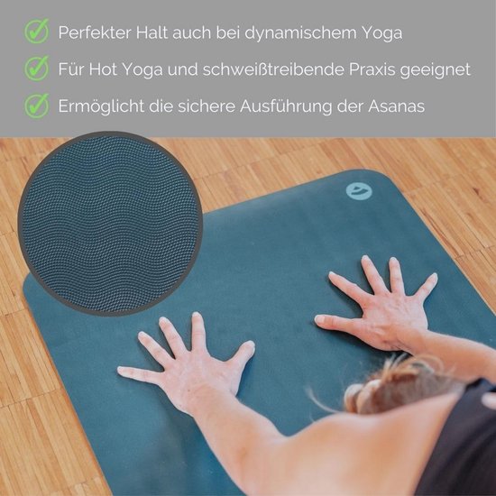 Eco Pro XL Yogamat - 100% Natuurlijk Rubber, Extra Lang en Antislip - Ideaal voor Yoga en Pilates (200x60x0,4 cm) — afbeelding 4