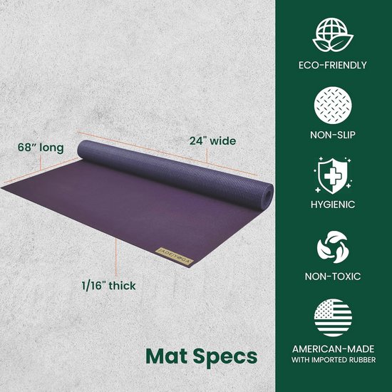 Opvouwbare Yogamat 1,6 mm - Duurzaam Natuurrubber voor Yoga en Reis — afbeelding 3