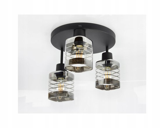 Plafondlamp Amy 9 lichts (kristal/goud) - 60cm - Plafondlampen