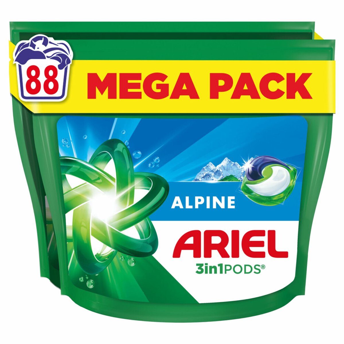 Ariel 3in1 Wasmiddel Pods Alpine 88