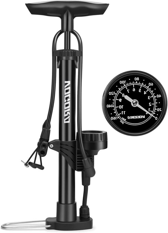 Fietspomp met drukmeter - Voor fietsen en autobanden - Veelzijdig gebruik — afbeelding 4