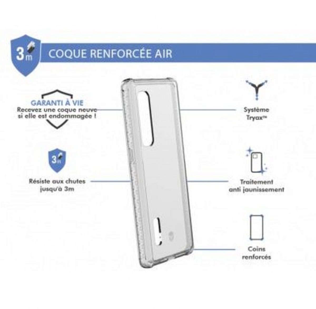 Force Case, Versterkte behuizing voor Oppo Find X2 Pro AIR, Transparant