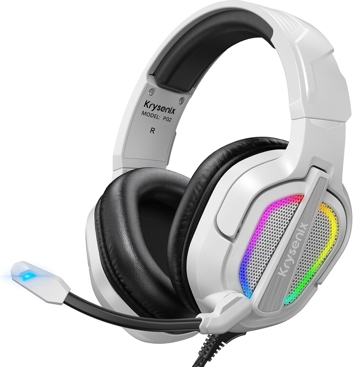 Gaming Headset Over Ear voor PS4/PS5/PC/Xbox met AI Microfoon en RGB Verlichting