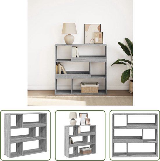 Meerveil Bookcase White, 9 Cubes Storage Unit, 3-Tier Bookshelf with 5 Doors, Wooden Shelf Organiser, Display Cabinet for Living Room, Bedroom, Home Office, 90 x 30 x 90 cm