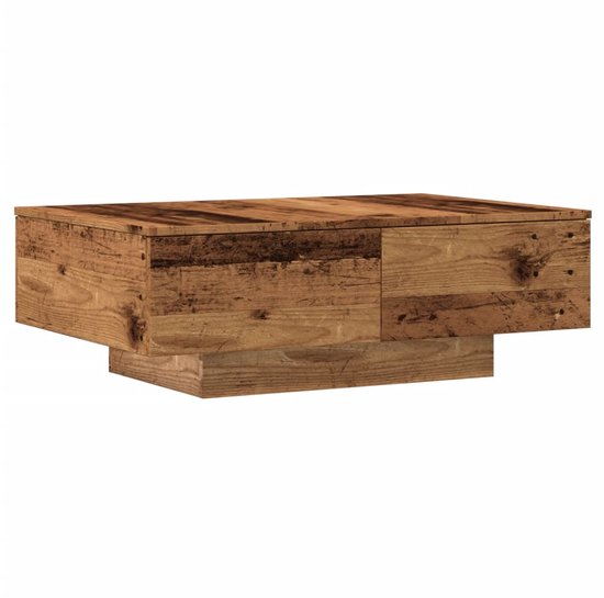 vidaXL - Rechthoekige Salontafel - Oud hout - Bewerkt hout - 102x55x42