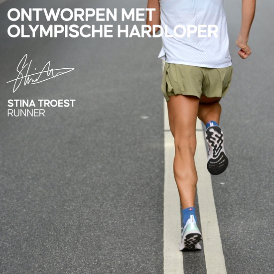 DANISH ENDURANCE Chaussettes de Sport à compression cheville légères - anti-ampoules - 3 paires - Taille 35-38