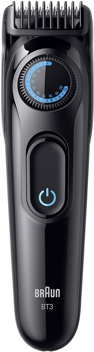 Braun BeardTrimmer 3 BT3500 AC/Batterij 20 Zwart