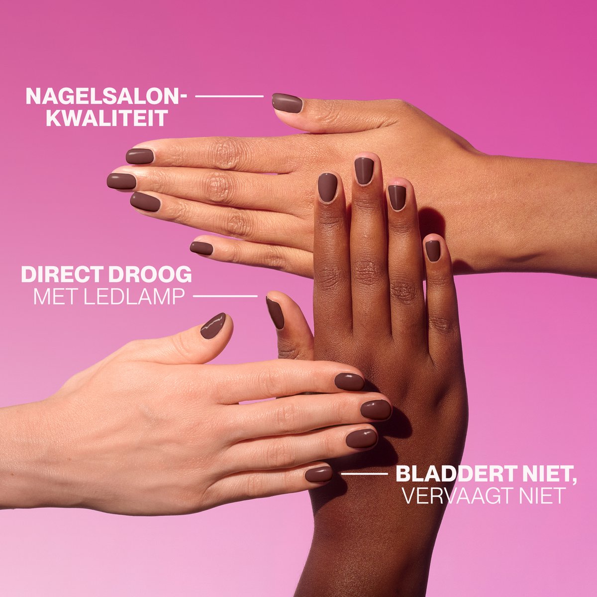 Pink Gellac Gellak - 203 Chocolate Brown 15ml - Bruine Gel Nagellak - Gellac - Gel Nagels Producten — cadeau in Verzorging - foto 6