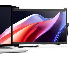 Mobile Pixels Duex Max DS - Portable Monitor - 14.1 inch Monitor - FHD - 60hz - Draagbaar Beeldscherm - Draagbare Monitor - Extra Laptopscherm