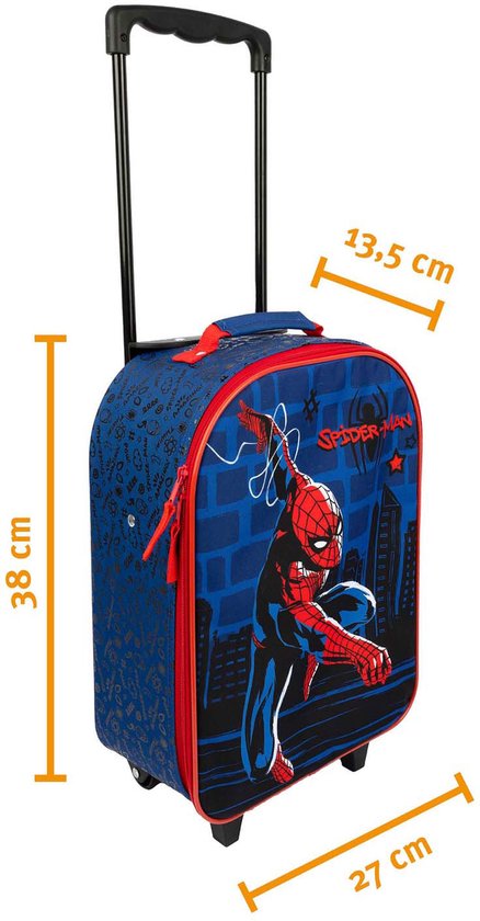 Undercover kindertrolley Spiderman - lichtgewicht kinder reiskoffer Marvel.