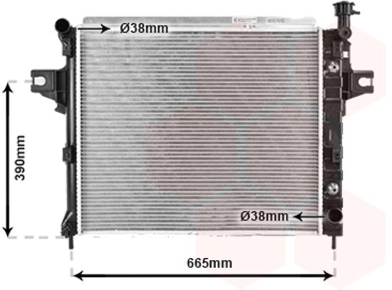 Van Wezel - RADIATOR VOOR JEEP GRAND CHEROKEE WJ/WG 1999-2004 52079428 ...