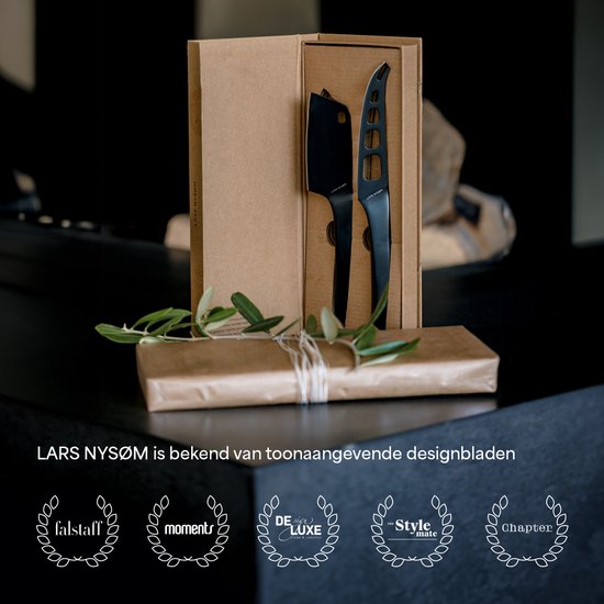 LARS NYSØM Set de couteaux à fromage 'Nedskæring' Stainless Steel