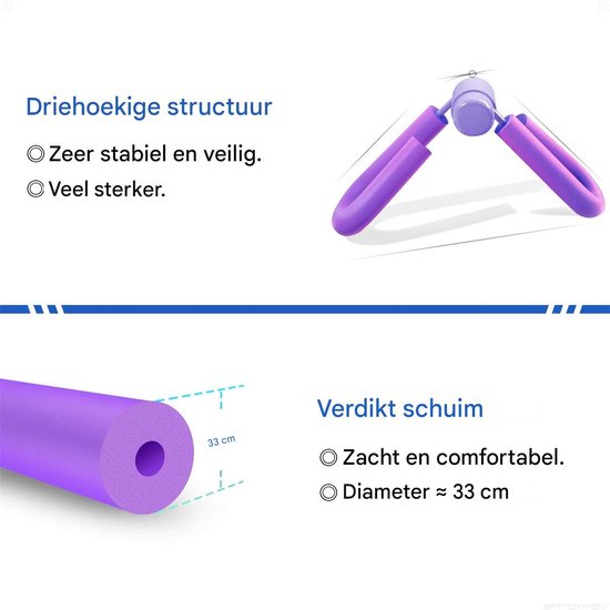 Fitness Trainer - Foam Arm & Been Trimmer - Anti-slip buikspiertrainer - Thuisgym & training - Voor mannen & vrouwen - Grijs - Compact - 1 stuk van Merkloos — afbeelding 4