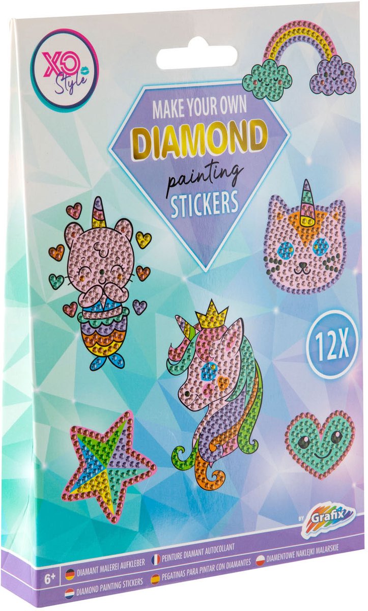 Maak je eigen Diamond Painting Stickers, 12dlg.