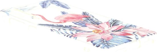 Shop4 - Coque Xiaomi Mi 9 SE - Coque arrière souple Flamingo et Fleur Rose