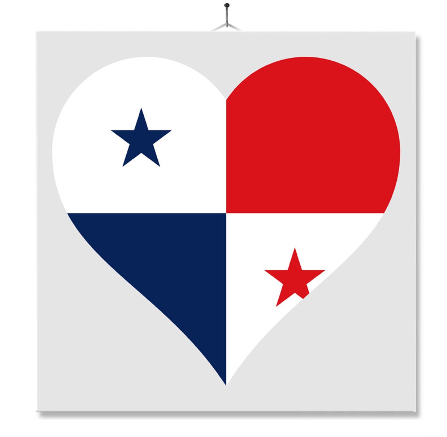 MC Living Tegel Met Opdruk | Hart | Vlag | Panama Multi-Color