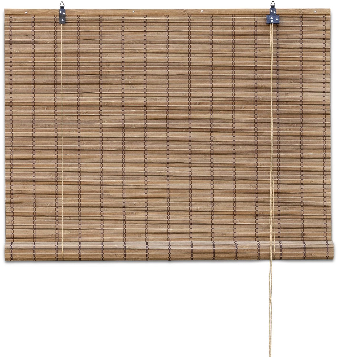 Bamelle Bamboe rolgordijn Freddy – Bruin – 100x220 cm – Bamelle - Natuurlijk & stijlvol raamdecoratie – Lichtdoorlatende zonwering – Eenvoudige & snelle montage