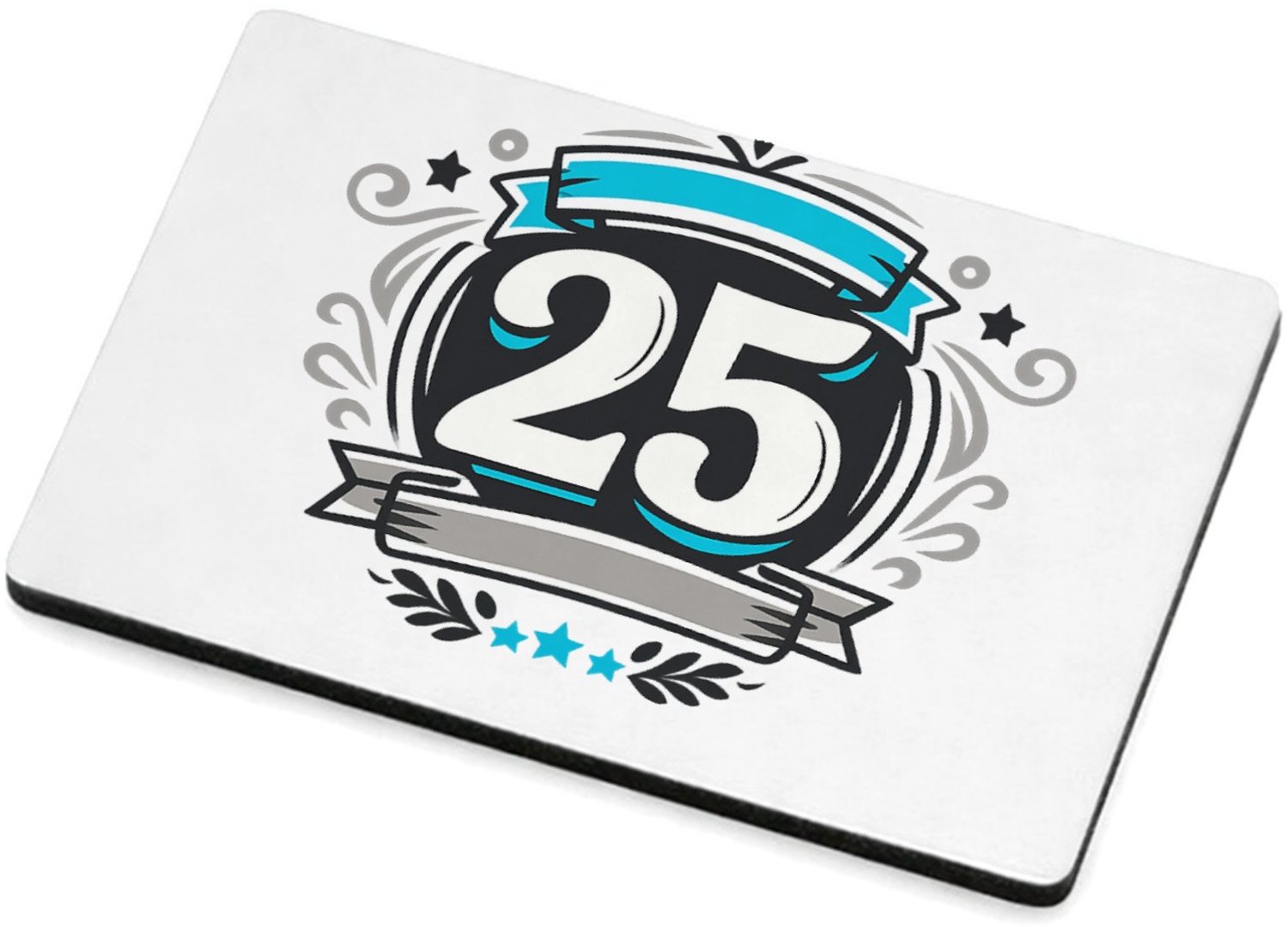 Mr Cadeautjes MDF magnetische fotolijst 7,5 x 5 - design Retro embleem met een groot jaartal en sportieve omlijsting | cadeau Wit