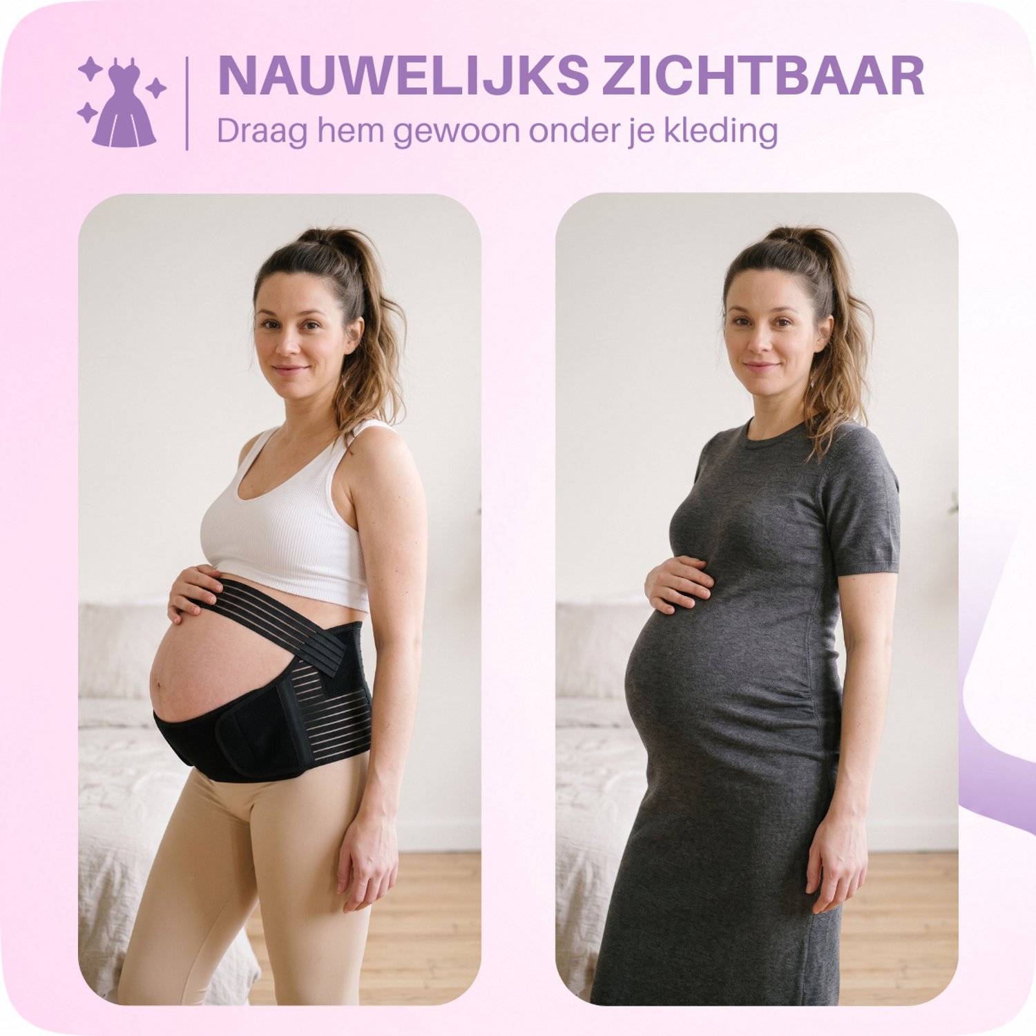 JT Beauty Care Verstelbare Buikband Zwangerschap Zwart Maat XL – Zwangerschapsband – Bekkenband – Zwangerschapskleding Sluitlaken – Pregnancy Belt – Bekkenbrace - Zwangerschapsgordel – Zwangerschaps Band – Steunband Bekken Kado – Zwangerschap Cadeau – foto 7