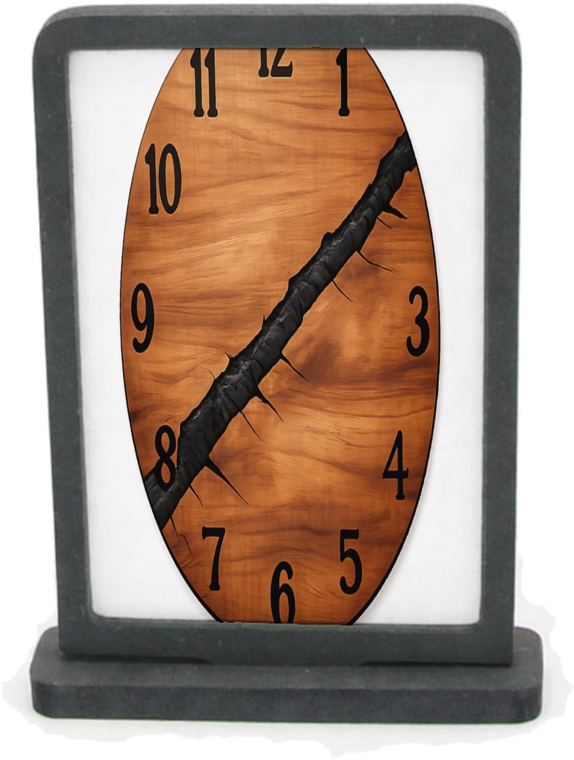 Mr Cadeautjes Houten fotolijst rechthoek met MDF inleg - design Een ronde kompasplaat met gegraveerde windrichtingen en een | cadeau Wit
