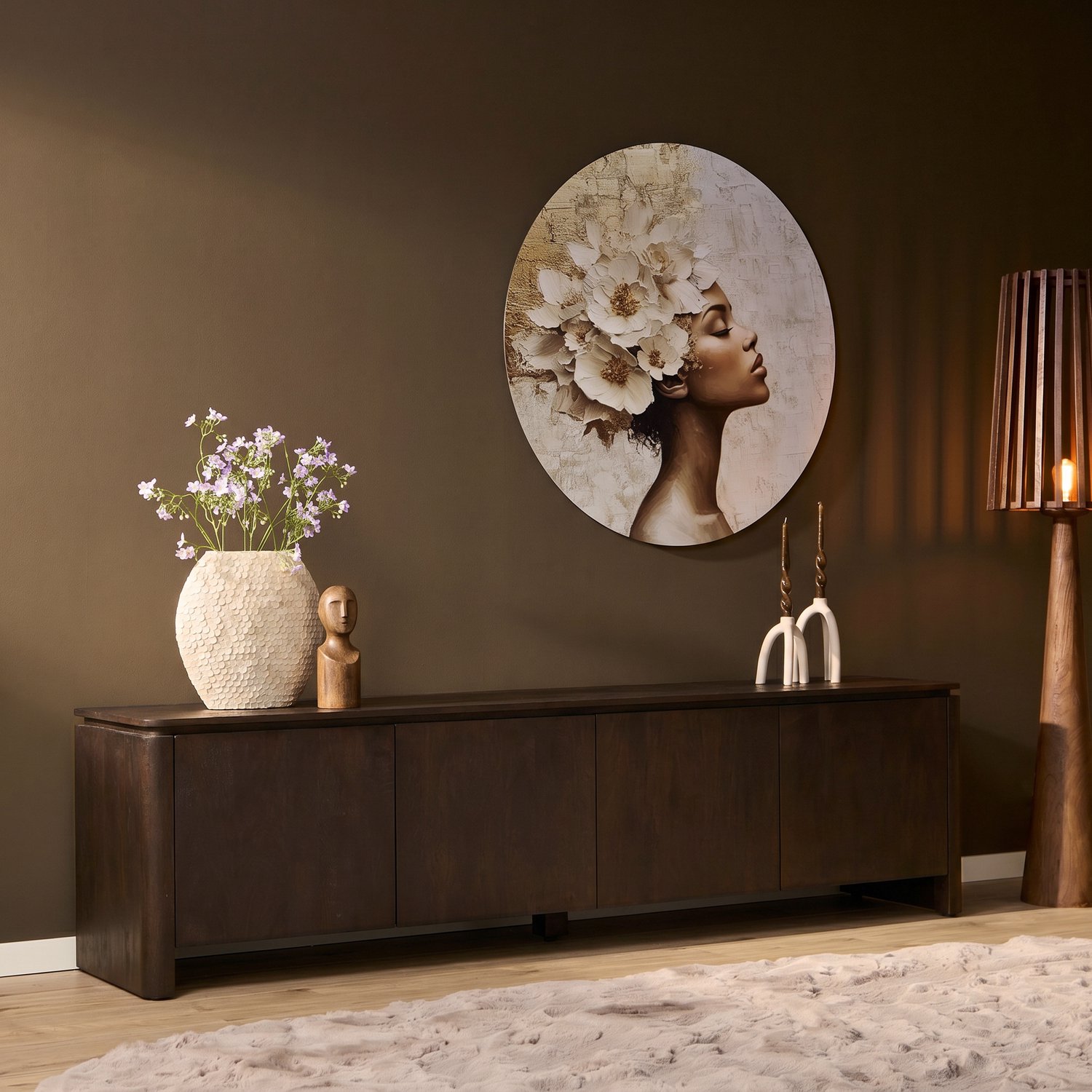 Starfurn Tv-meubel Dallas Bruin - Bruin - 45x210x55 cm