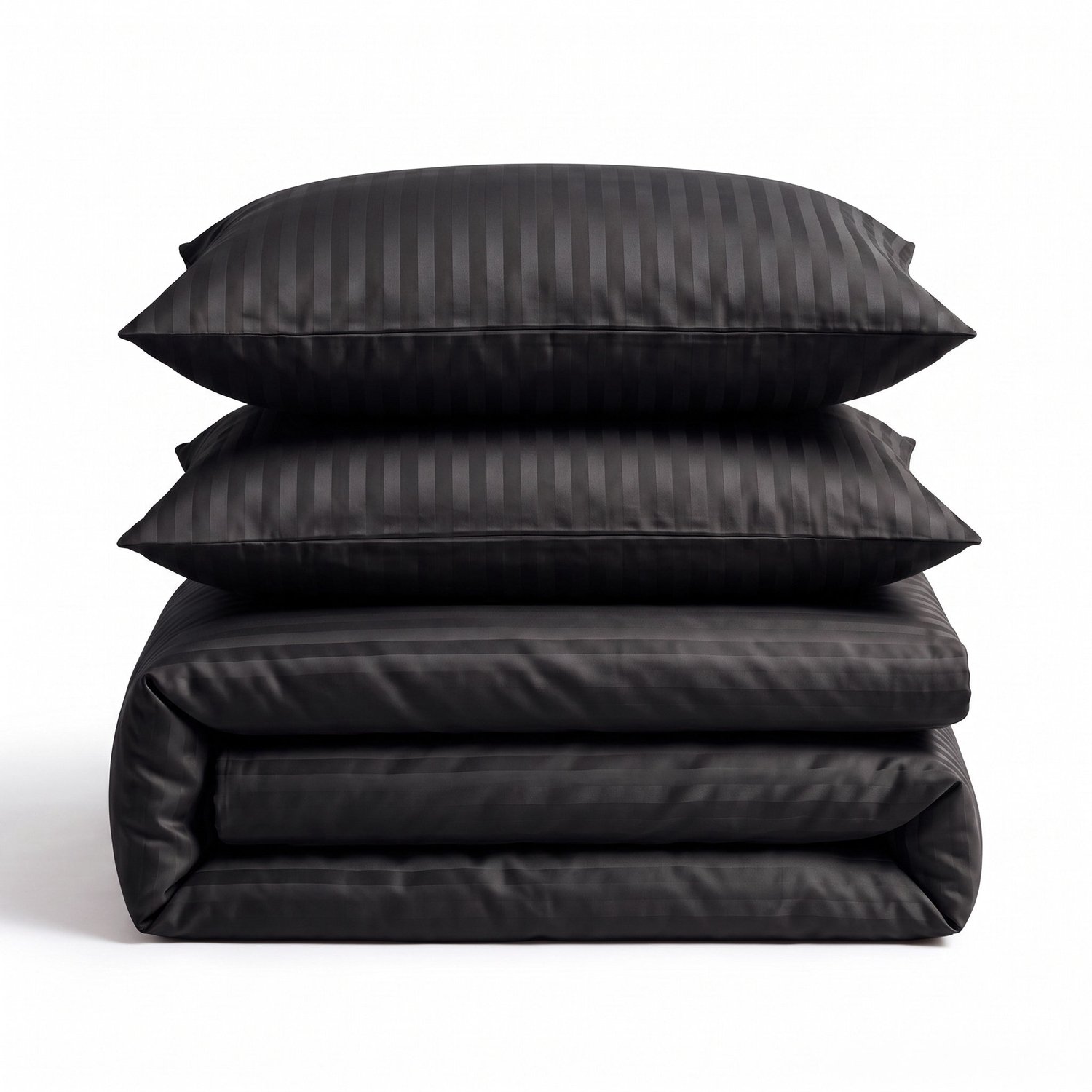 Sleeptime Dallas Hotel Dekbedovertrek - Embossed Microvezel - Eenpersoons 140x200/220 cm - Inclusief 1 Kussensloop 60x70 cm - Zwart
