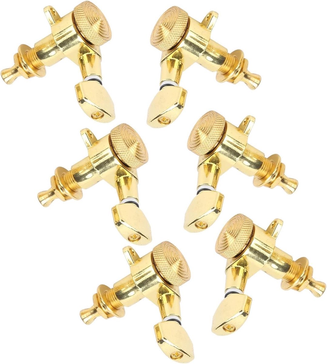 6 Stuks Vergrendelende Gitaar String Stemsleutel Stemmechaniek Tuners voor Elektrische NH-XF(3L3R)